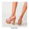 Chunky Heels Platform Peep Toe Mules Outdoor Sandals  - Pink