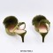 Pointed Toe Pom Poms Kitten Heels Slingback Sandals Pumps - Green