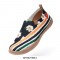 Toledo Slip-On Canvas Loafers - Daisy Stripes
