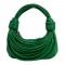 Line Weave Strapped Design Shoulder Bags - Green