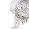 Pointed Toe Stiletto Heels Tassels Decorated Fancy Suede Knee High Boots - White
