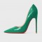 Pointed Toe 5 inches Stiletto Heels Leather Crocodile Embossed Classic Pumps - Green