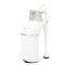 Peep Crosstied Toe Strange Slim Pointed Ultra Heels Ankle Buckle Straps Rhinestones Tassels Pumps - White