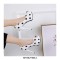 Peep Toe Stiletto Heels Polka Dots Platforms Pumps - White