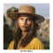 Fringed Wide Brim Raffia  Straw Ribbon Bowknot Summer Beach Panama Hat - Khaki