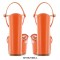 Peep Toe Chunky Heels Butterfly Rhinestones Ankle Straps Platforms Pumps - Orange