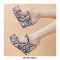 Peep Toe Platforms Snake Print Wedges Sandals - White