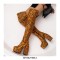 Round Toe Platforms Over The Knee Snake Print Chunky Heels Zipper Booties - Orange