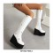 Round Toe Platforms Wedges Heels Sweetheart Punk Winter Boots with Side Zipper - White