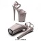 Peep Toe Stiletto Heels Smooth Ankle Cross Straps Platforms Sandals  - Gray Patent