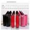 Fly High Platforms Stiletto Super 12 inches Heels Zipper Decorated Round Toe Pumps - Black Patent