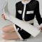 Pointed Toe Kitten Heels Over Th Knees Thigh High Glossy Boots - White Patent