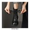 Round Toe Platforms LaceUp English Style Vintage Safari Boots with Back Zipper - Black