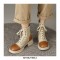 Round Toe Platforms LaceUp English Style Vintage Safari Boots with Back Zipper - Apricot Brown