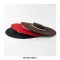 Flat Wool Brim Paris Style Beads Decorated Luxury Hat - Auburn
