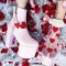 Round Toe Platforms Side Zipper Chunky Heels Ankle Highs Platforms Heartstomper Sugar Boots - Pink Faux Leather