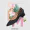 Pointed Toe Shallow Mouth Thick Low Heeled Flats - Black