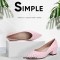 Pointed Toe Shallow Mouth Thick Low Heeled Flats - Black