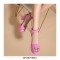 Peep Toe Chunky Heels Ankle Buckle Straps Platforms Dorsay Sandals - Pink