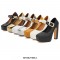 Square Toe Chunky Heels Platforms Matte Mary Janes Pumps - Black 