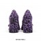 Square Toe Chunky Heels Mary Janes Leopard Shoes - Purple