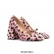 Square Toe Chunky Heels Mary Janes Miss Piggy Shoes - Pink