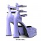 Pointed Toe Chunky Heels Platforms Ankle Buckle Straps Dorsay Pumps - Orange