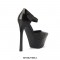 Pointed Toe Stiletto Heels Platforms Ankle Buckle Straps Mary Janes Dorsay Pumps - Orange