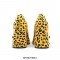 Square Toe Chunky Heels Mary Janes Leopard Shoes - Yellow