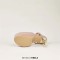 Peep Toe Banquet Stiletto Golden Metal Heels Cross Straps Platforms Catwalk Sandals - Apricot Patent
