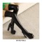 Round Toe Over The Knee Chunky Heels Pull On Platforms Super Sexy Boots - Black