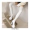 Round Toe Over The Knee Chunky Heels Pull On Platforms Super Sexy Boots - White