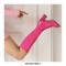 Peep Toe Knee Highs Chunky Heels Summer Party Zipper Boots - Rose Red