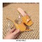 Peep Toe Crystal Buckle Transparent Spike Heels Sandals Slippers - Orange
