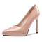 Stiletto Heels Pointed Toe Platforms Pumps Sandals - Apricot