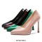 Stiletto Heels Pointed Toe Platforms Pumps Sandals - Green