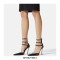 Pointed Toe Ankle Buckle Straps Curved Stiletto Heels Mary Janes Pumps - Red