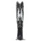 Pointed Toe Chunky Heels Rhinestones Crystals Cowboy Western Knee Highs Boots - Black