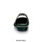 Pointed Toe Metal Decorated Stiletto Heels Silk Slingback Flats Sandals - Green