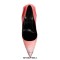 Pointed Toe Metal Decorated Stiletto Heels Snake Print Leather Pumps - Orange
