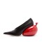 Pointed Toe Strange Balloon Heels Stylish Pumps - Black