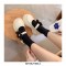 Round Toe Cute Flowers Mary Janes Platforms Lolita College Loafers - Beige