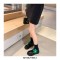 Round Toe Cute Flowers Mary Janes Platforms Lolita College Loafers - Black