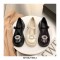 Round Toe T Straps Rhinestones Mary Janes Platforms College Loafers - Beige