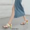 Square Toe Chunky Heels Cow Pattern Buckle Straps Mary Janes New Wave Pumps - Brown