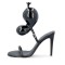 Peep Toe Stiletto Heels Balloon Stylish Sandals Slippers - Black