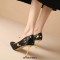 Pointed Toe Stiletto Heels Horsehairs Luxury Pumps - Black