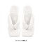 Square Open Toe Stiletto Transparent Heels Sherpa Flip Flops Sandals Slippers - White Faux Fur