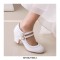 Round Toe Chunky Heels Lolita Vintage Mary Janes Double Straps Platforms Pumps - Yellow