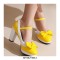 Round Toe Cute Bow-tied Chunky Heels Lolita Vintage Mary Janes Platforms Pumps - Sky Blue